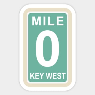 Key West MM 0 Sticker